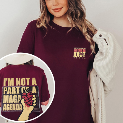 Im Not A Part OF MAGA Agenda Shirts/Crewneck/Hoodie