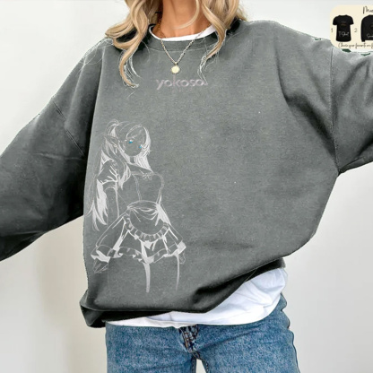yokoso Oversized Washed T-shirt/Crewneck/Hoodie