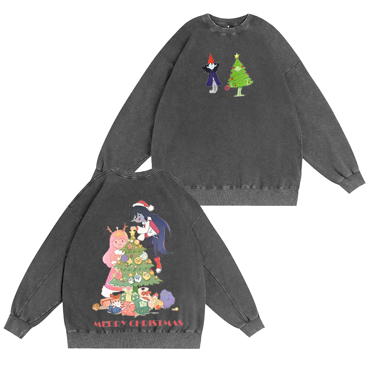 Adventure Time Christmas Vintage Washed T-shirt/Crewneck/Hoodie