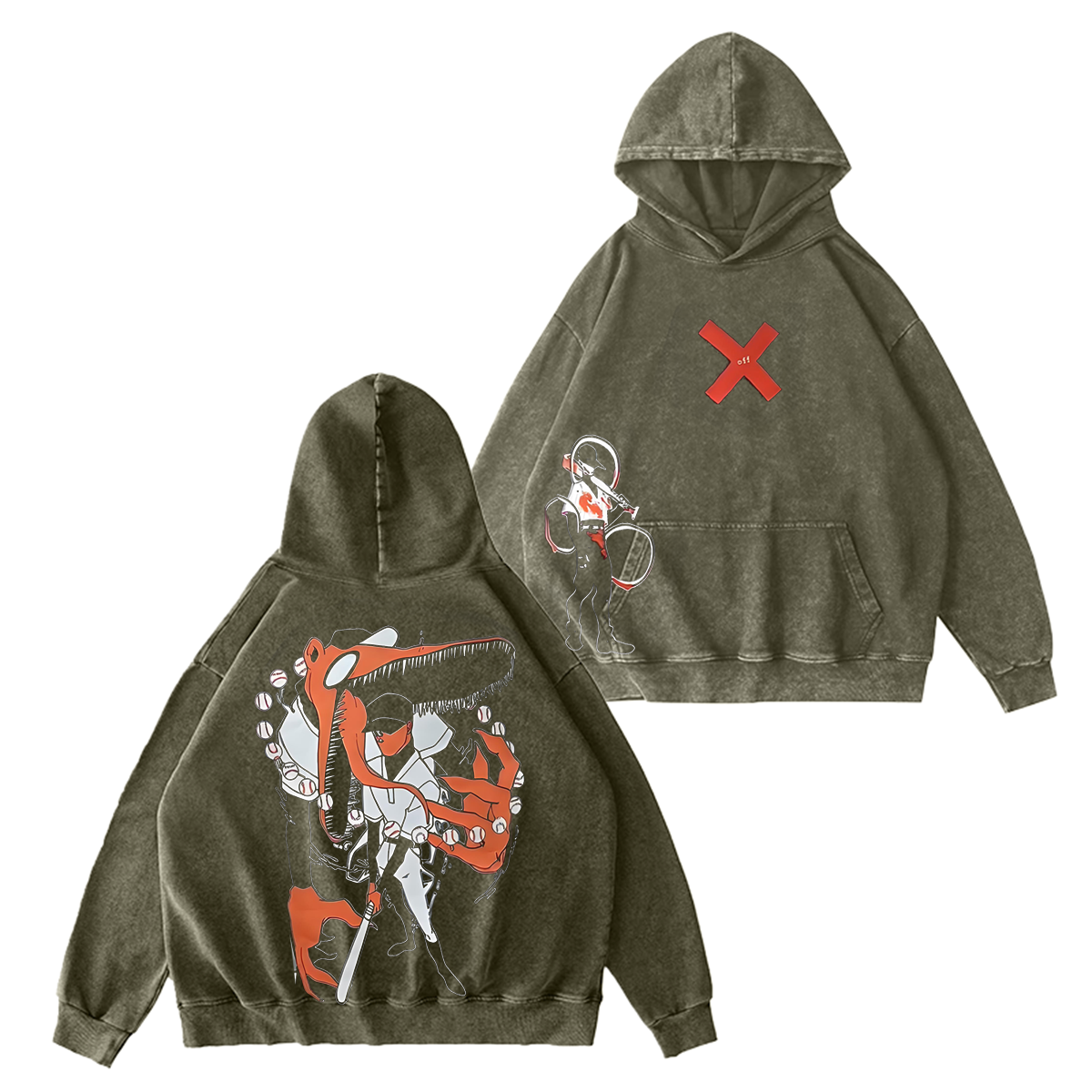 The Batter-OFF Vintage Washed T-shirt/Crewneck/Hoodie