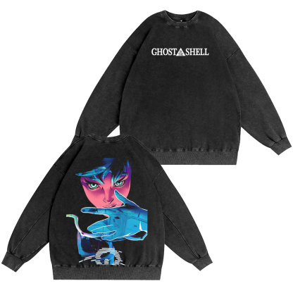 Retro Guitar Solo Cartoon Character Oversized Washed T-shirt/Crewneck/Hoodie