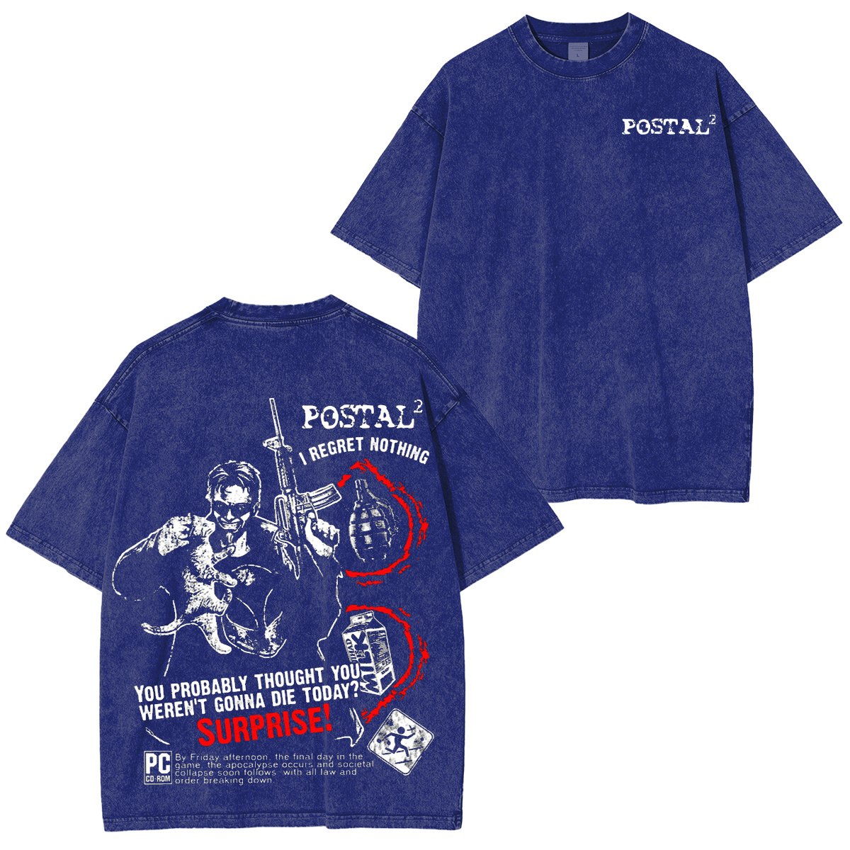 Postal 2 Washed T-shirt/Crewneck/Hoodie