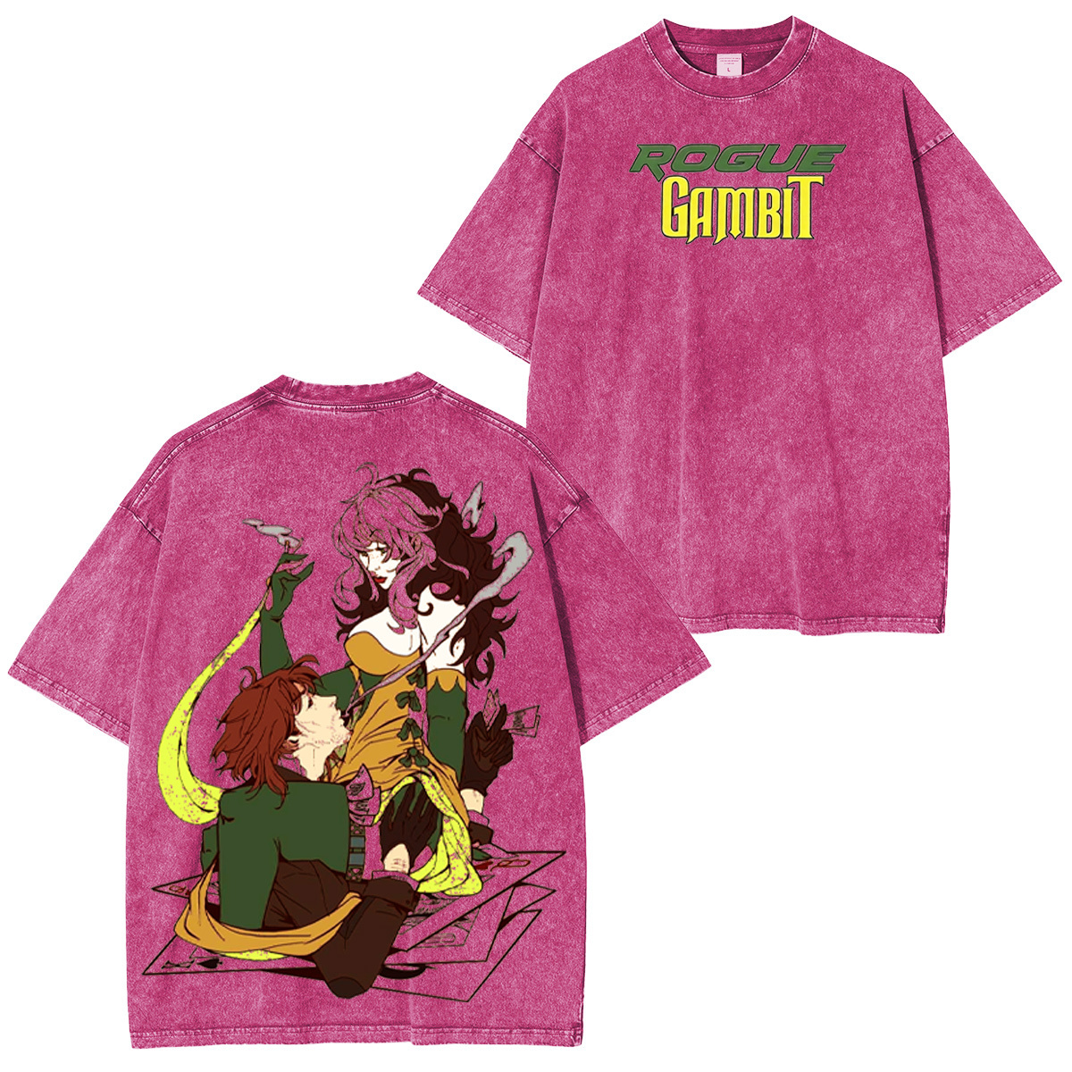 Rogue x Gambit Washed T-shirt/Crewneck/Hoodie