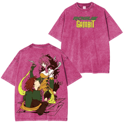 Rogue x Gambit Washed T-shirt/Crewneck/Hoodie