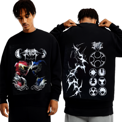 Ninja Storm Red v. Navy Ranger Limited Washed T-shirt/Crewneck/Hoodie