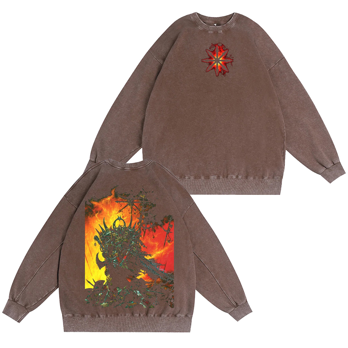 Chaos Star Warhammer 40k Oversized T-shirt/Crewneck/Hoodie