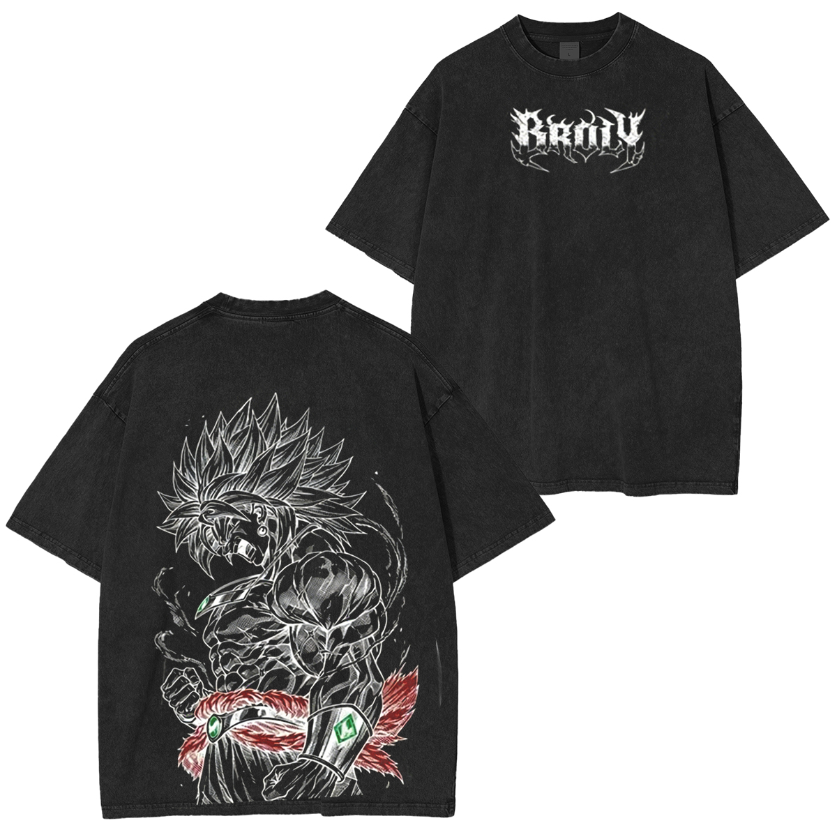 Dragon Ball Broly The Legendary DBZ  Vintage Unisex  Washed T-Shirt