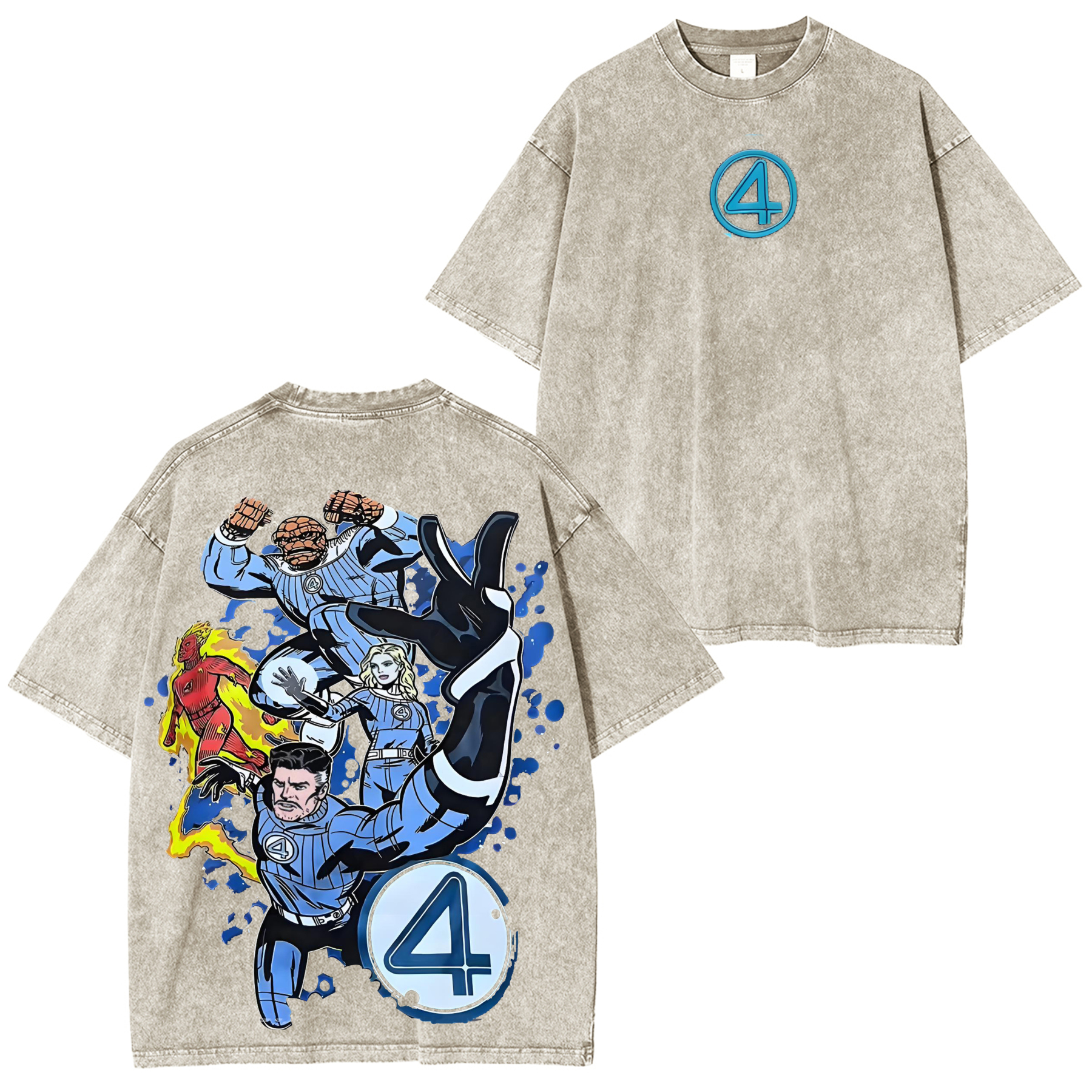 Fantastic Four Vintage Washed T-Shirt