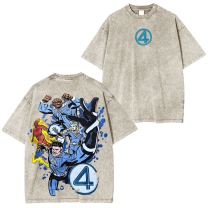 Fantastic Four Vintage Washed T-Shirt