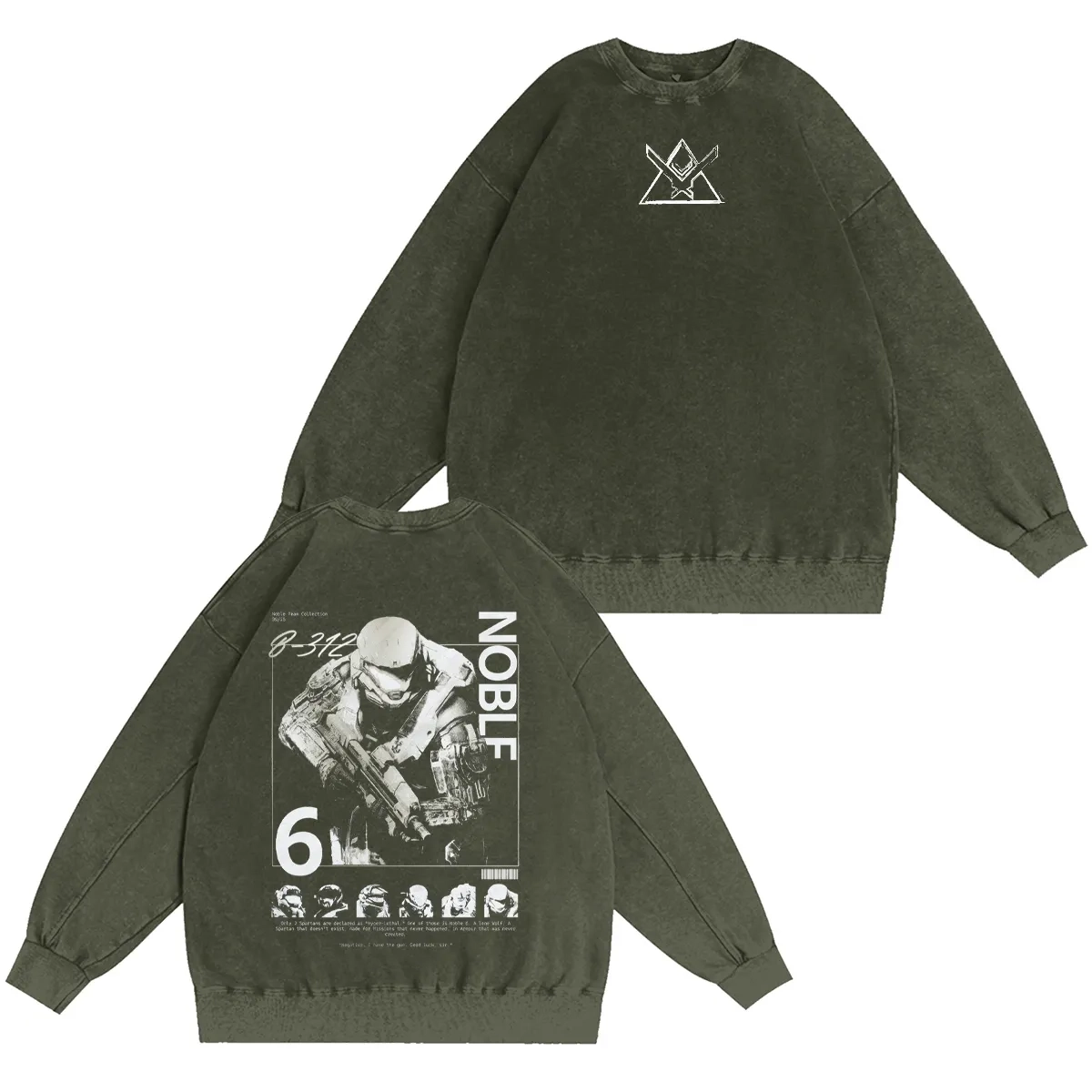 Noble Team Halo: Reach  Washed T-shirt/Crewneck/Hoodie
