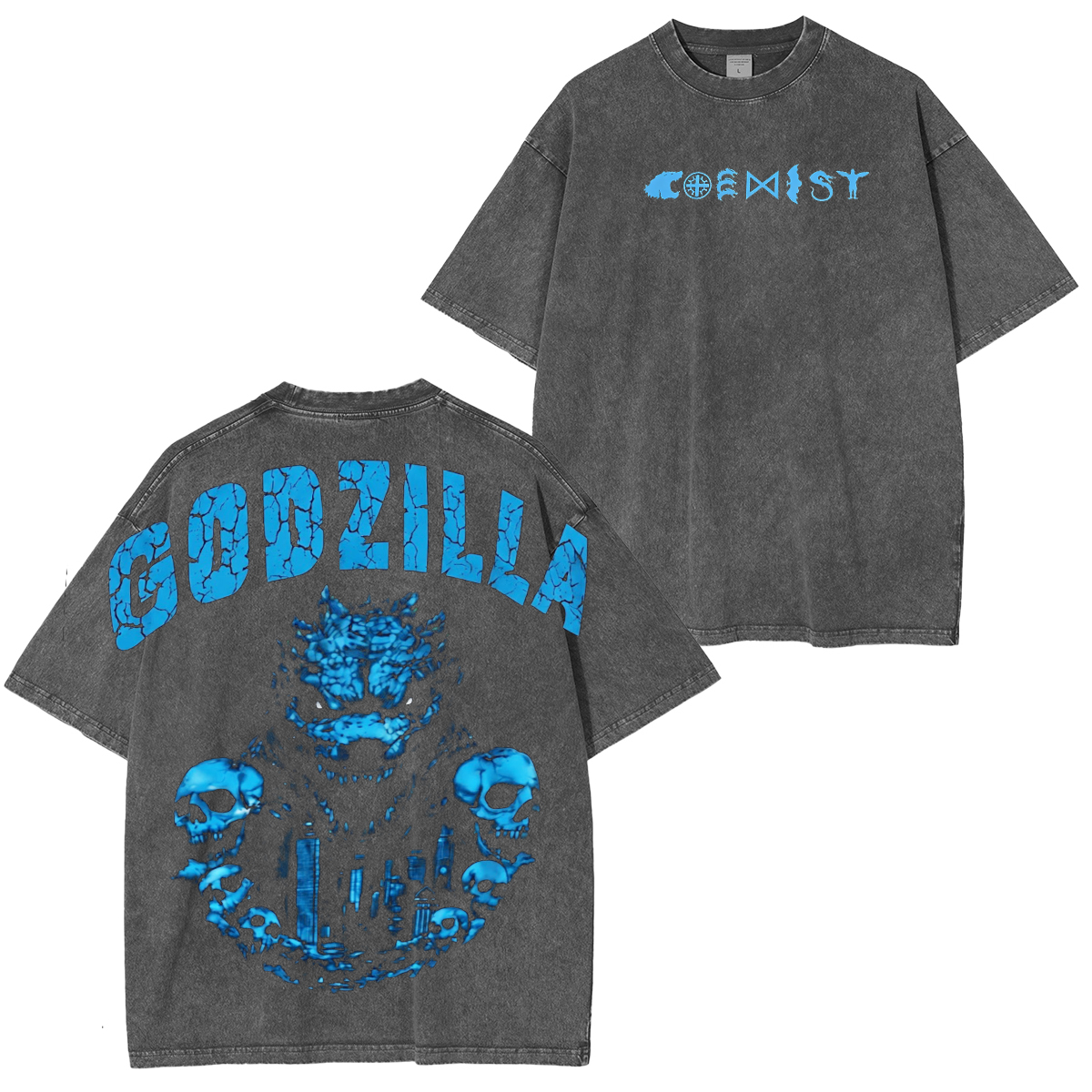 Godzilla Kaiju Kong Unisex Washed T-Shirt