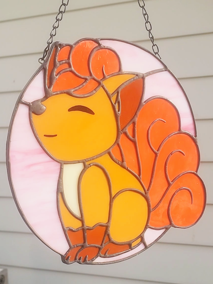 Pokemon Faux Stained Glass Suncatcher