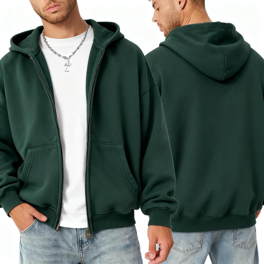 Clean Heavyweight Zip Up Hoodie