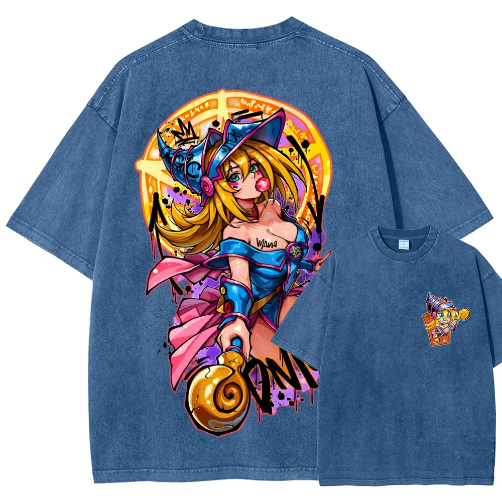 Dark Magician,Yu-Gi-Oh! Unisex Washed T-Shirt