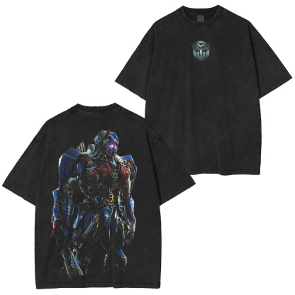 Optimus Prime in Transformers the last Knight Washed Unisex T-Shirt
