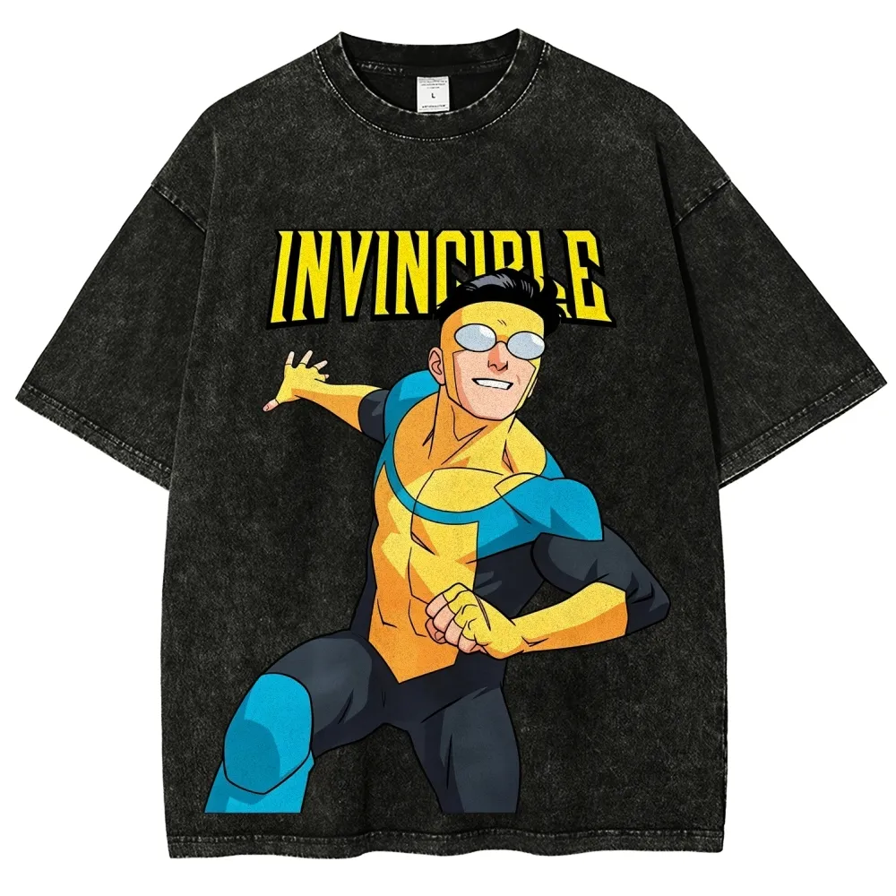 Invincible Unisex Washed T-Shirt