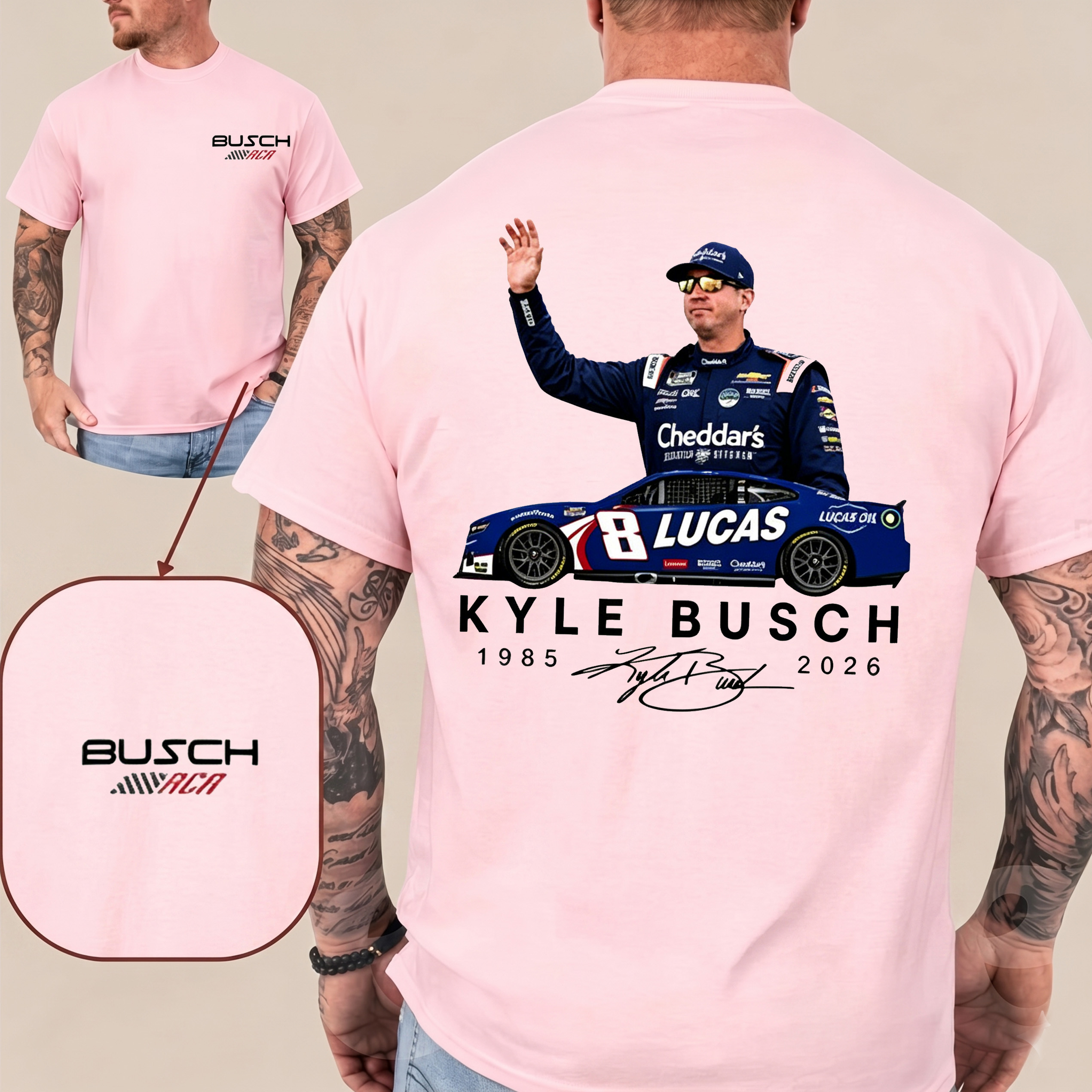 Vintage Kyle Busch Memorial 1985-2026 Unisex Shirts/Crewneck/Hoodie