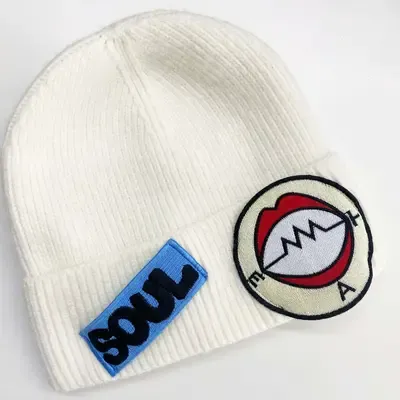 VEECOOCOS Soul Eater Knitted Hat Embroidered Beanie Cap Soul Eater Cosplay Hat