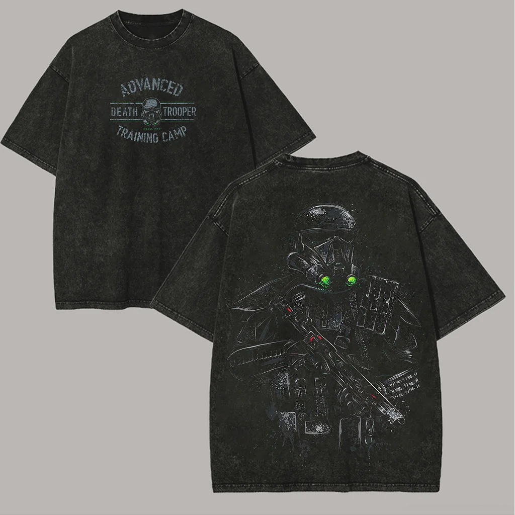 Star Wars Death Trooper Printed Unisex Washed T-Shirt