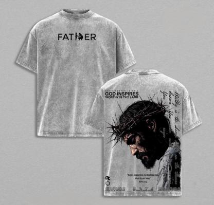 FATHER , FORGIVE THEM Vintage Washed T-shirt/Crewneck/Hoodie