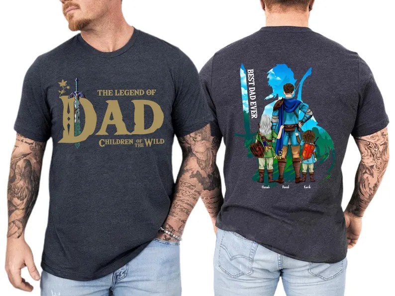 Zelda Dad Personalized The Legend Of Dad Shirt