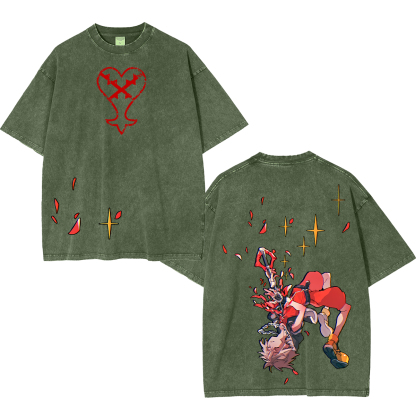 Kingdom Hearts Childhood Memories Unisex Washed T-Shirt