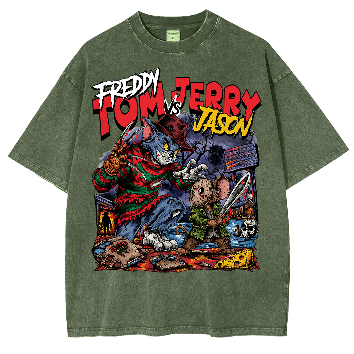 Horror Parody Washed T-shirt/Crewneck/Hoodie