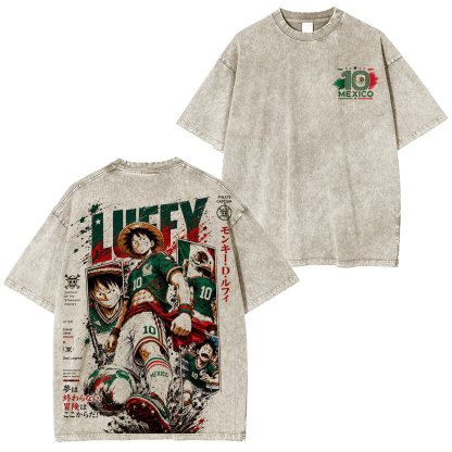 One Piece Joy Boy World Cup Unisex Washed T-Shirt
