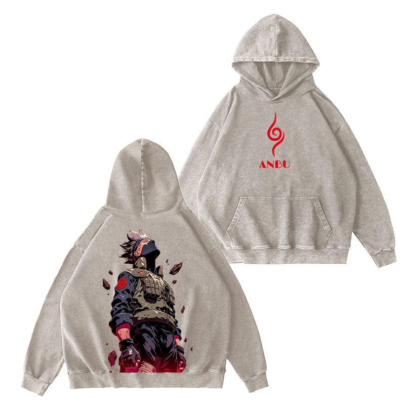Kakashi Hatake Vintage Anime Unsiex Washed T-Shirt