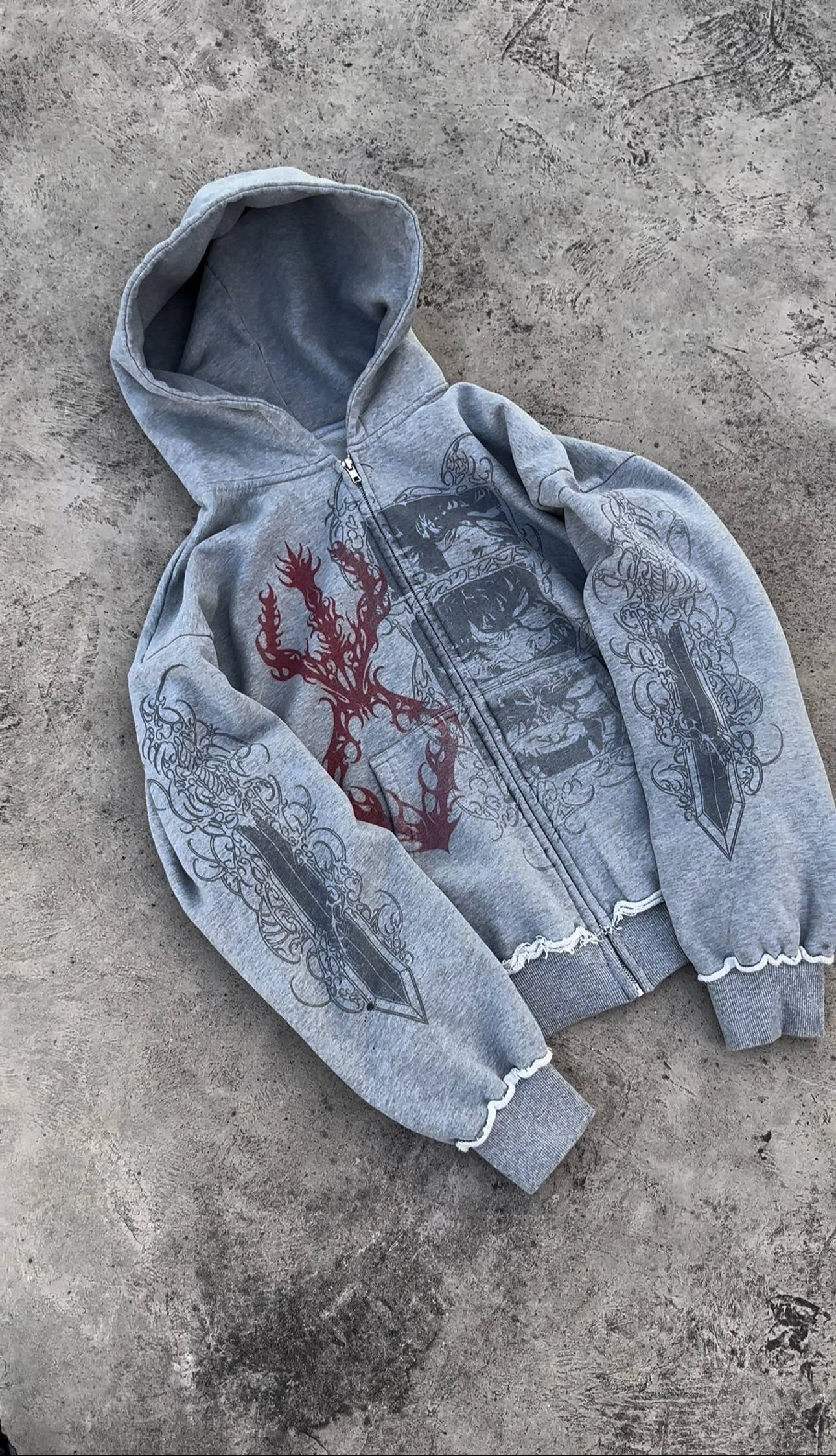 BERSERK Oversized Crewneck/Hoodie/ZIP UP