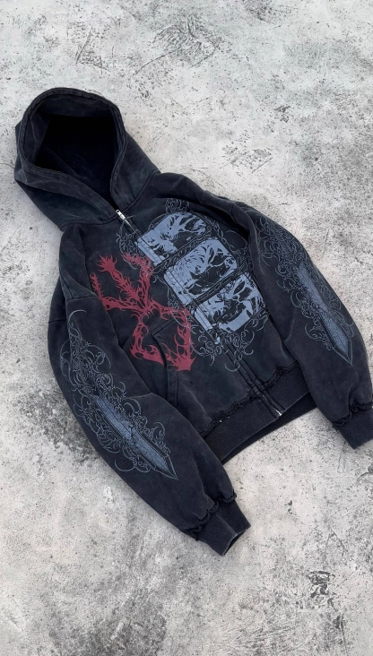 BERSERK Oversized Crewneck/Hoodie/ZIP UP