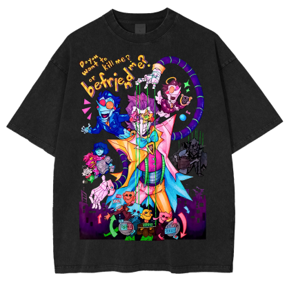 [Copy]Deltarune Funny Tenna Washed T-shirt/Crewneck/Hoodie