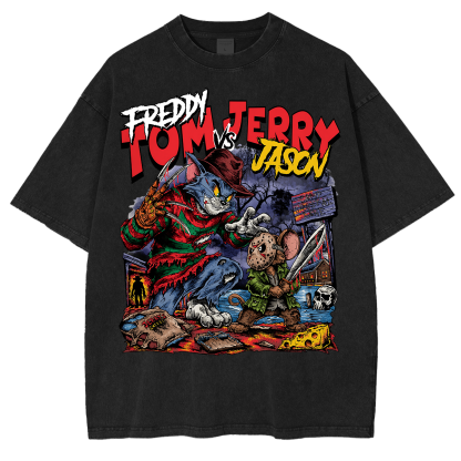 Horror Parody Washed T-shirt/Crewneck/Hoodie