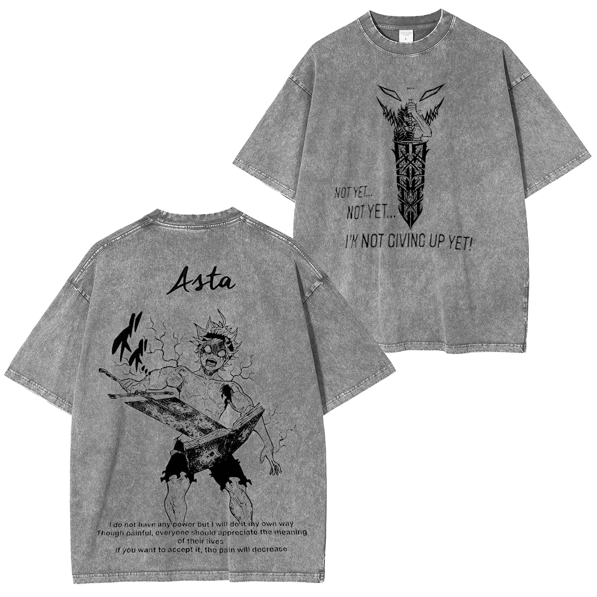 Black Clover Washed T-shirt/Crewneck/Hoodie