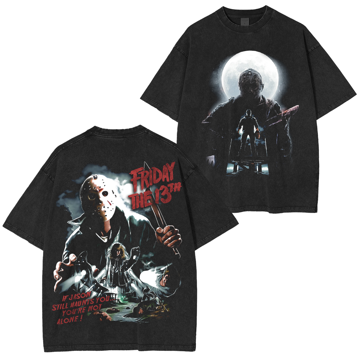 Friday the 13th, Halloween Unisex Washed T-Shirt