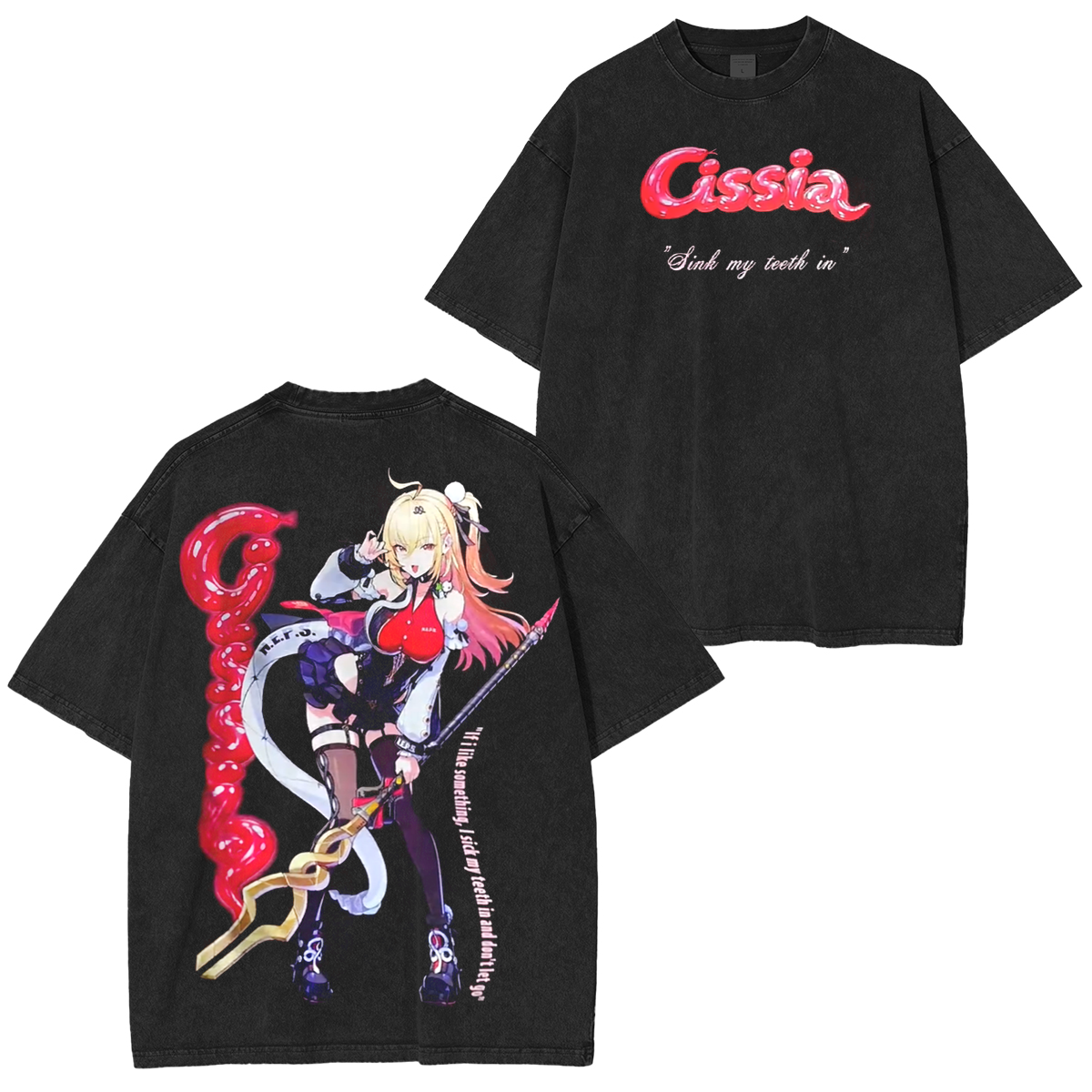 Cissia Zenless Zone Zero  Unisex Washed T-Shirt