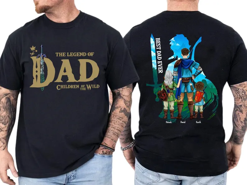 Zelda Dad Personalized The Legend Of Dad Shirt