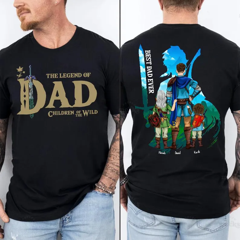 Zelda Dad Personalized The Legend Of Dad Shirt