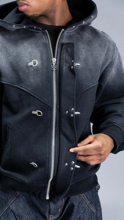 Watchman Series Unisex Washed Zip Up Hoodie
