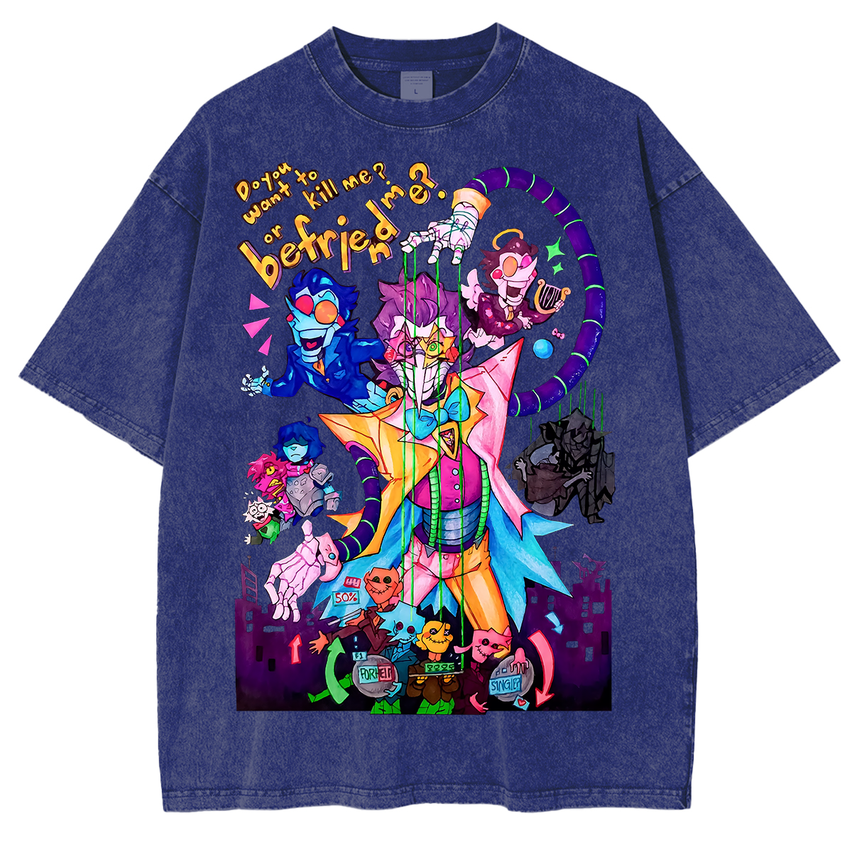 [Copy]Deltarune Funny Tenna Washed T-shirt/Crewneck/Hoodie