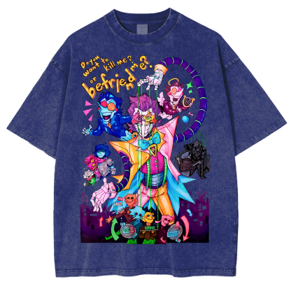 [Copy]Deltarune Funny Tenna Washed T-shirt/Crewneck/Hoodie