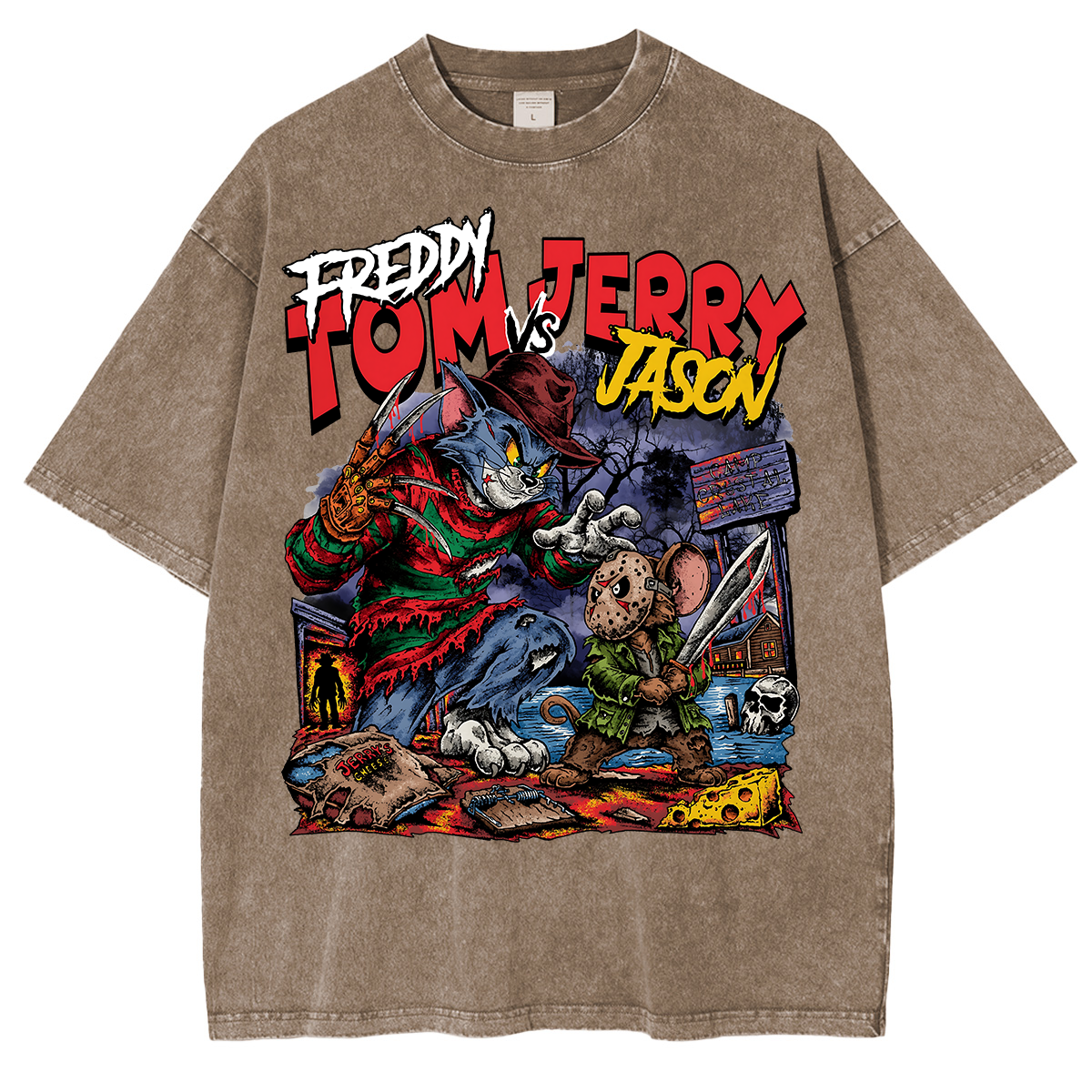 Horror Parody Washed T-shirt/Crewneck/Hoodie