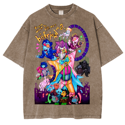 [Copy]Deltarune Funny Tenna Washed T-shirt/Crewneck/Hoodie