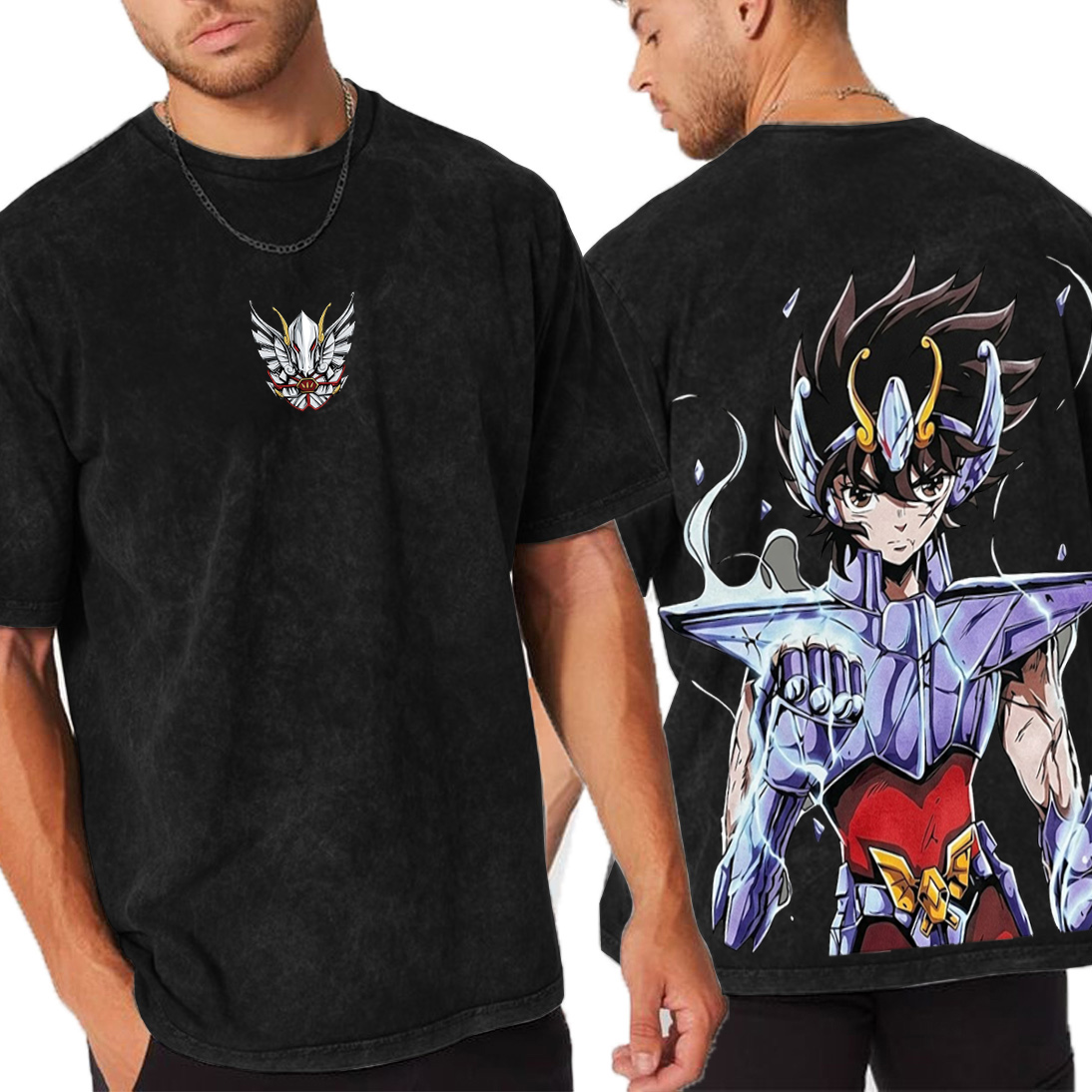 Burn Your Cosmos: Embrace the Spirit of Saint Seiya Washed T-shirt/Crewneck/Hoodie