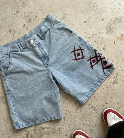 One Piece Denim Short