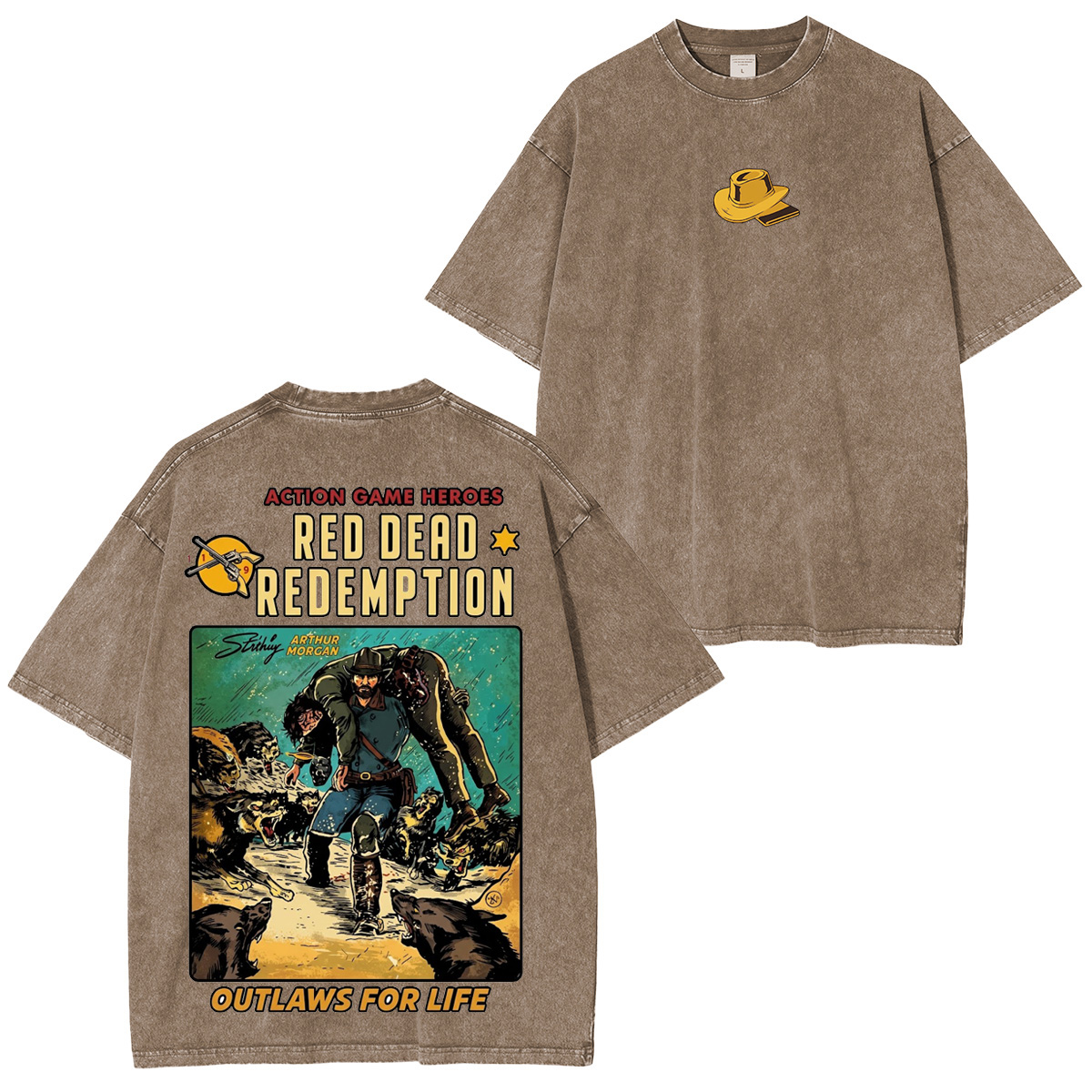 Arthur Morgan x Red Dead Redemption Vintage washed T-shirt/Crewneck/Hoodie