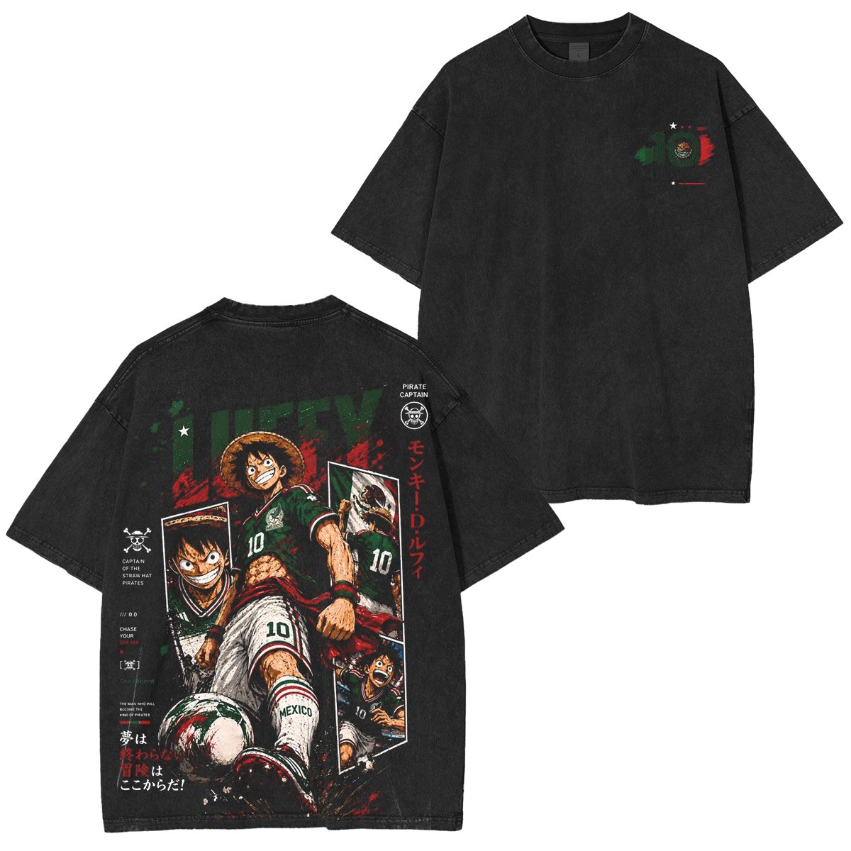 One Piece Joy Boy World Cup Unisex Washed T-Shirt