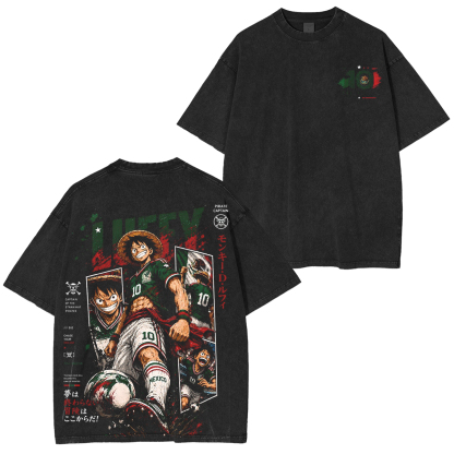 One Piece Joy Boy World Cup Unisex Washed T-Shirt