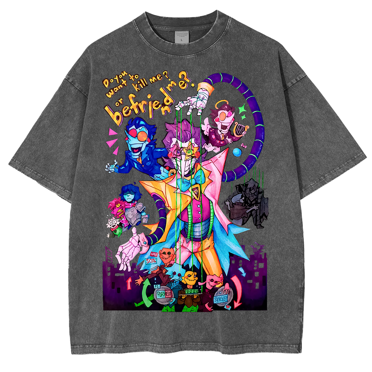[Copy]Deltarune Funny Tenna Washed T-shirt/Crewneck/Hoodie