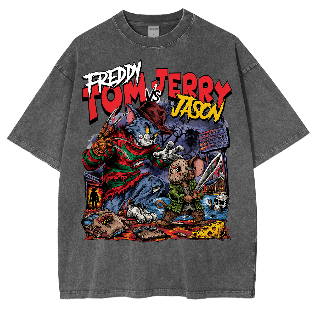 Horror Parody Washed T-shirt/Crewneck/Hoodie